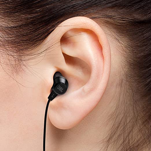 JBL C50HI, Wired in Ear Headphones with Mic, One Button Multi-Function Remote, Lightweight & Comfortable fit (Black) JBL C50HI, Wired in Ear Headphones with Mic, One Button Multi-Function Remote, Lightweight & Comfortable fit (Black)
